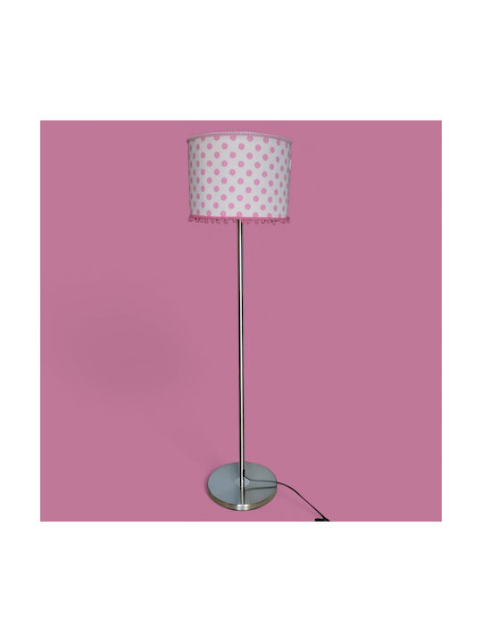 Big Floor Lamp with E27 Lamp Bulb Base Pink