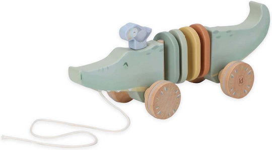 Little Dutch Safari Friends FSC Wooden Pull Along Toy for 12+ Months