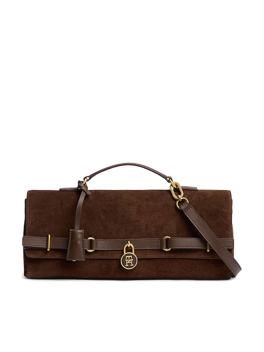 Tommy Hilfiger Tommy Δερμάτινο Γυναικείο Clutch Suede
