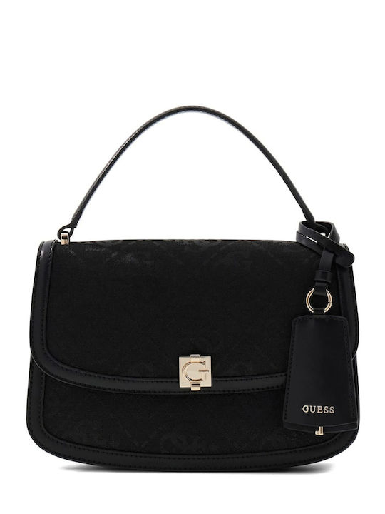 Guess Damen-Flap-Tasche Black Logo