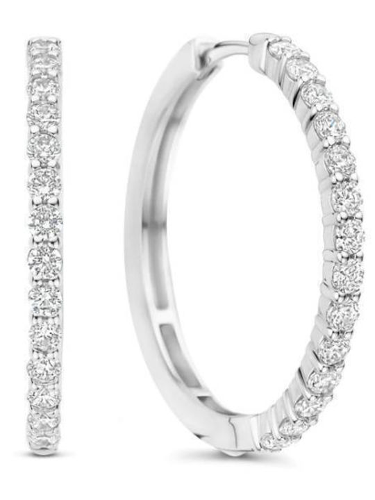 Ti Sento Silver Hoops Ti Sento Silver Hoops