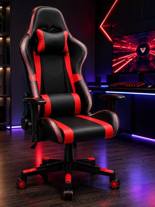 SD1863BR Геймърски стол от изкуствена кожа с RGB осветление Черен