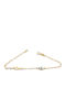 Gatsa Women's Bracelet from 9K Gold with Pearls