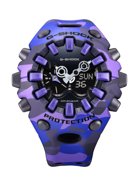 Casio Bold Ανδρικό Ρολόι Μπαταρίας με Μωβ Καουτ...