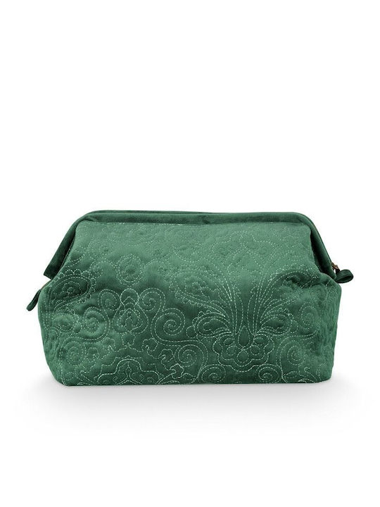 Νεσεσερ Καλλυντικων 30x20.7cm Pip Studio Velvet Quilted 51274175 Πρασινο