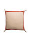 Vivaraise Sofa-Kissen Elise aus 100% Baumwolle Tabac 45x45cm
