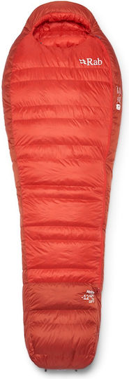 Rab Schlafsack Einzeln Alpine Long Dunkle Horizon/Toskanische Rote