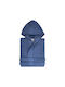 Astron Italy Kids Bathrobe Navy Navy Blue Hooded