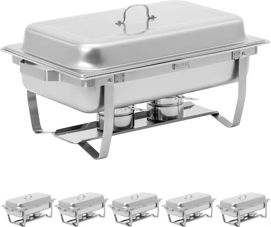 Încălzitor De Mâncare Bain Marie Paste Gn 1/1 7,5 L Oțel Set 6 Bucăți