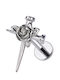 Silver And More Single Titanium Earring