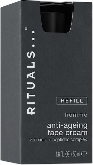Refill 24ωρη Ενυδατική Ανδρική Κρέμα Προσώπου με Βιταμίνη C & Πεπτίδια 50ml