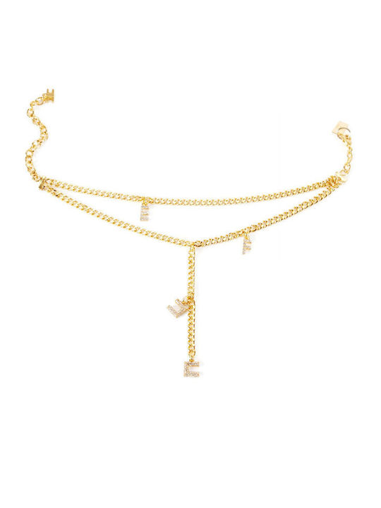 Elisabetta Franchi Златно Гривна за глезен от Мед Elisabetta Franchi Златно Гривна за глезен от Мед