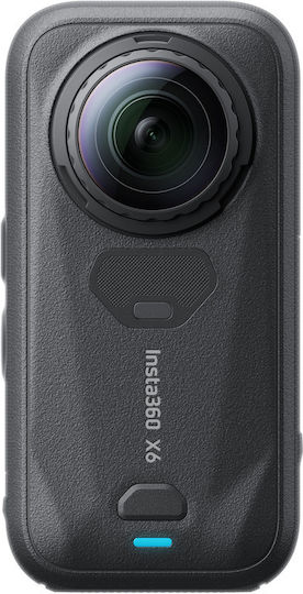 Insta360 X6 47GB Екшън камера 8K 360° Подводна Стандартно с Екран Сензорен 2.32" и Wi-Fi Черна