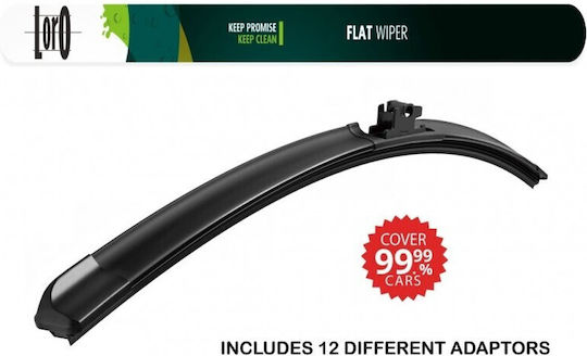 Loro Front Einzel Autoscheibenwischer 21" 530mm 12 Adapter