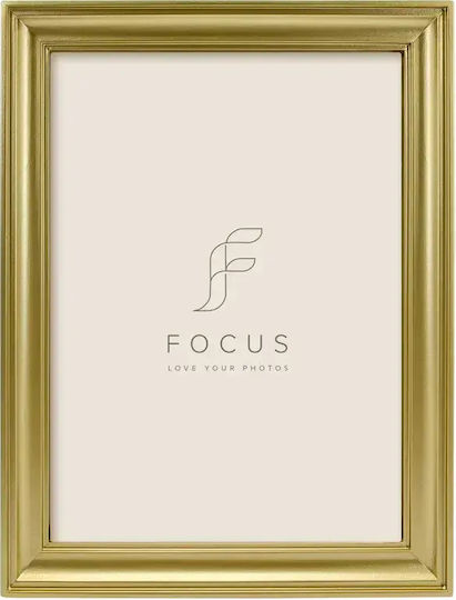 Focus Rama Foto De Perete Din Plastic Cu Cadru Auriu