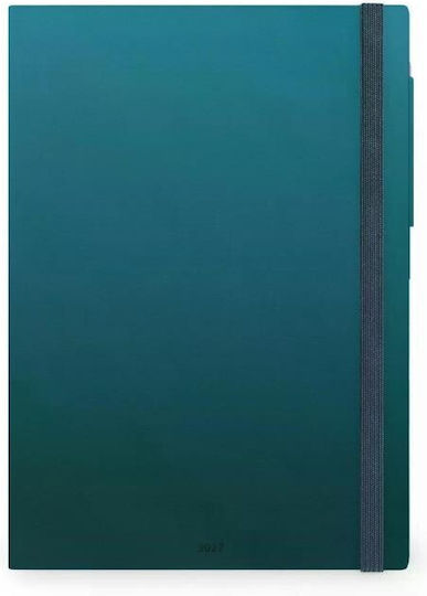 Legami Milano Sedмична Агенда 2027 Тюркоазена 19.5x26.5см.