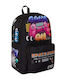 Space Junk School Backpack Junior High-High School With Water Bottle Holder Black 20 Litre 32 x 18 x 47cm
