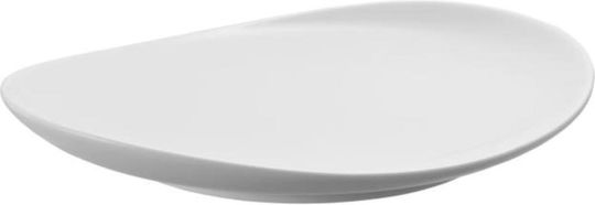 Duka Duka Servierplatte für Wüste aus Porzellan Weiß mit Durchmesser 22cm