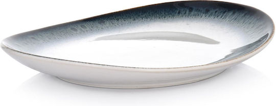 Duka Shallow Oval Plate Made of White Porcelain 22cm