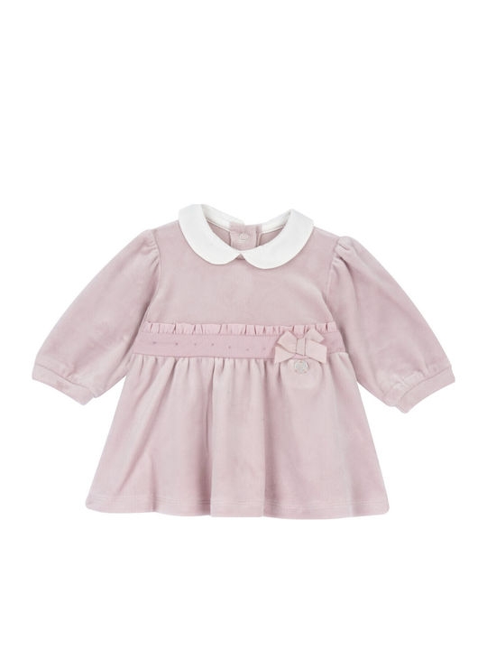 Girls Long Sleeve Dress Pink 102693-015-9-12M