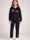 Kids Sweatpants Set With Jacket Black