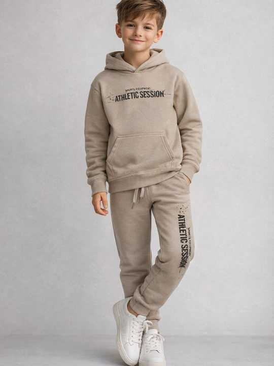 Action Sportswear Set Trening Pentru Copii Bej