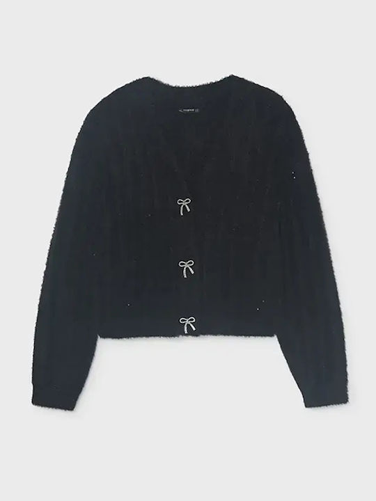 Mayoral Kids Cardigan Knitted Black
