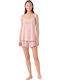 Noidinotte Sommer Baumwollenes Babydoll Rosa