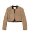 Twinset Късо Дамско Сако Бежово-Кафяво-Черно