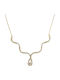 Kontopoulos Necklace Rosette In 14K Gold With Zircon