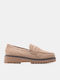 Women's Moccasins In Beige Colour