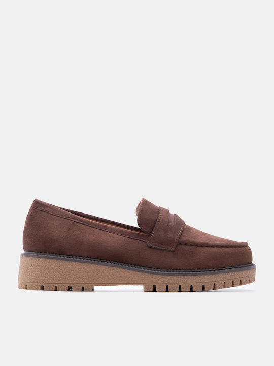 Luigi Women's Moccasins In Brown Colour