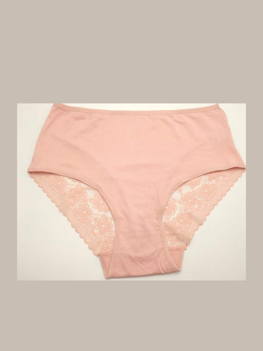 Damen-Slip mit Spitze Rosa