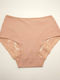 Baumwolle Damen-Slip mit Spitze Beige