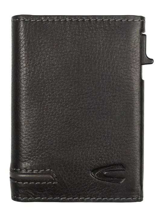 Leather Men's Card Wallet with RFID Black