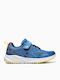 Kids Sneakers Anatomic with Hoop & Loop Closure Blue