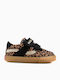 Kids Anatomic Barefoot Sneakers with Hoop & Loop Closure Beige