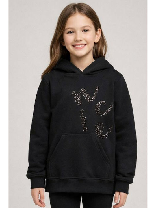 Action Sportswear Kids Sweatshirt With Black Hood