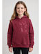 Kids Hoodie Sweatshirt Burgundy
