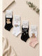 YTLI Women's Multicolour Socks 4Pack