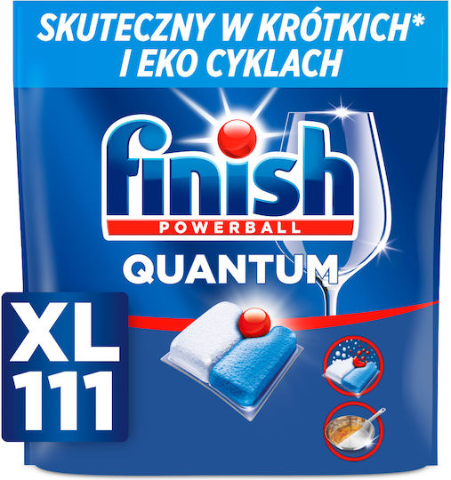 Finish Quantum Geschäftliche 111 Kapseln Geschirrspülmittel Umweltfreundlich