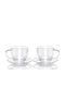 Duka Satz Tassen Kaffee Glas Transparent 380ml 2Stücke