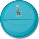 Carl Oscar Feeding Set from Plastic Turquoise 3 Pieces