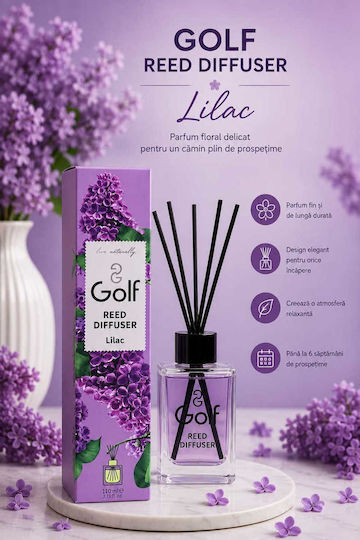 Golf Ambient Scent Diffuser Sticks Lilac Aroma 110 Ml White