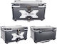 X-Land Motorcycle Top Case Aluminum 65lt Black