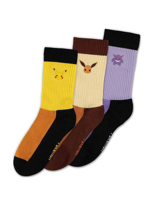 Difuzed Șosete Pokémon Cu Modele Multicolore Set 3 Buc Difuzed Șosete Pokémon Cu Modele Multicolore Set 3 Buc