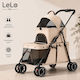 Carrier Stroller for Dog / Cat Transport up to 25kg Brown
