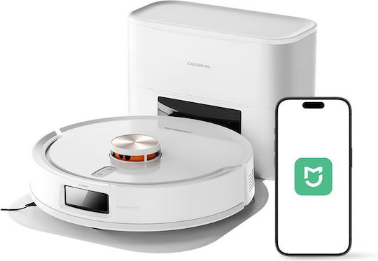 Deerma H40 Pro Robot Vacuum Cleaner with Laser Mapping and 13000Pa Suction Power White