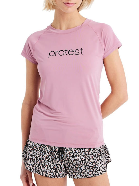 Protest Sun Protection Shirt Pink