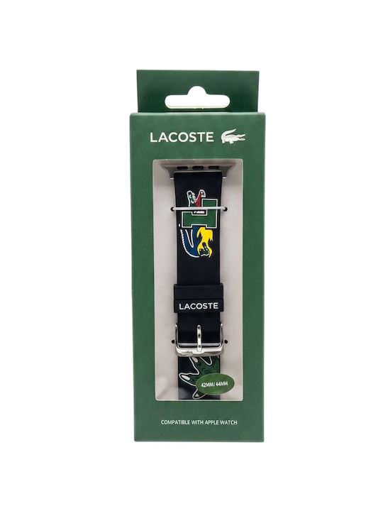 Lacoste Кайшки Силиконова Черна (Apple Watch 42/44/45/49 мм) Lacoste Кайшки Силиконова Черна (Apple Watch 42/44/45/49 мм)